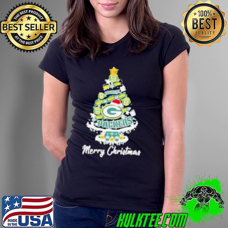 Green Bay Packers NFL 2024 Merry Christmas Ladies Tee