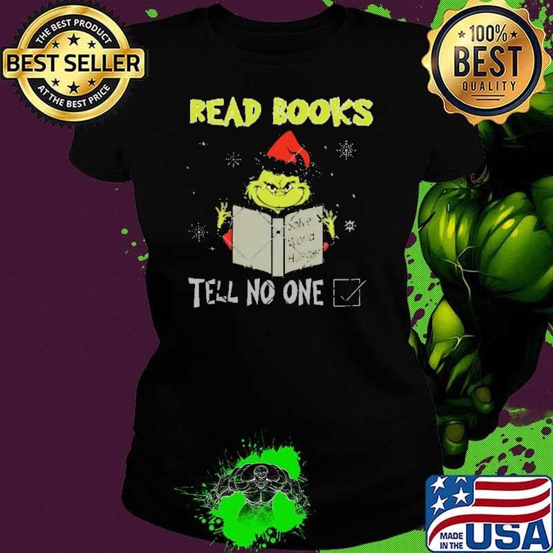 Grinch Read Books Christmas shirt