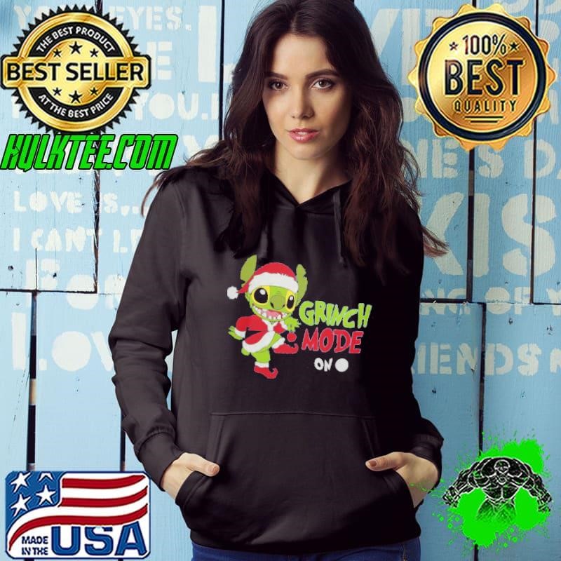 Grinch mode on stich shirt