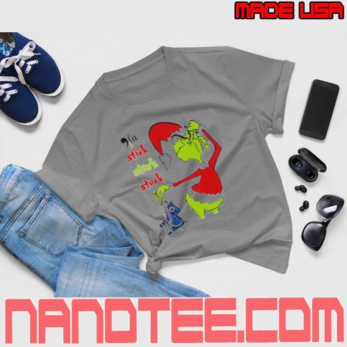 Grinch stink stank stunk chucks and pearls Kamala Christmas shirt