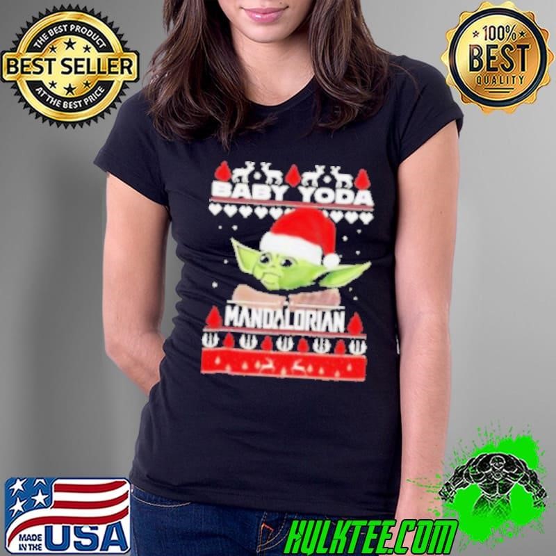 Grogu Santa the Mandalorian Merry Christmas shirt