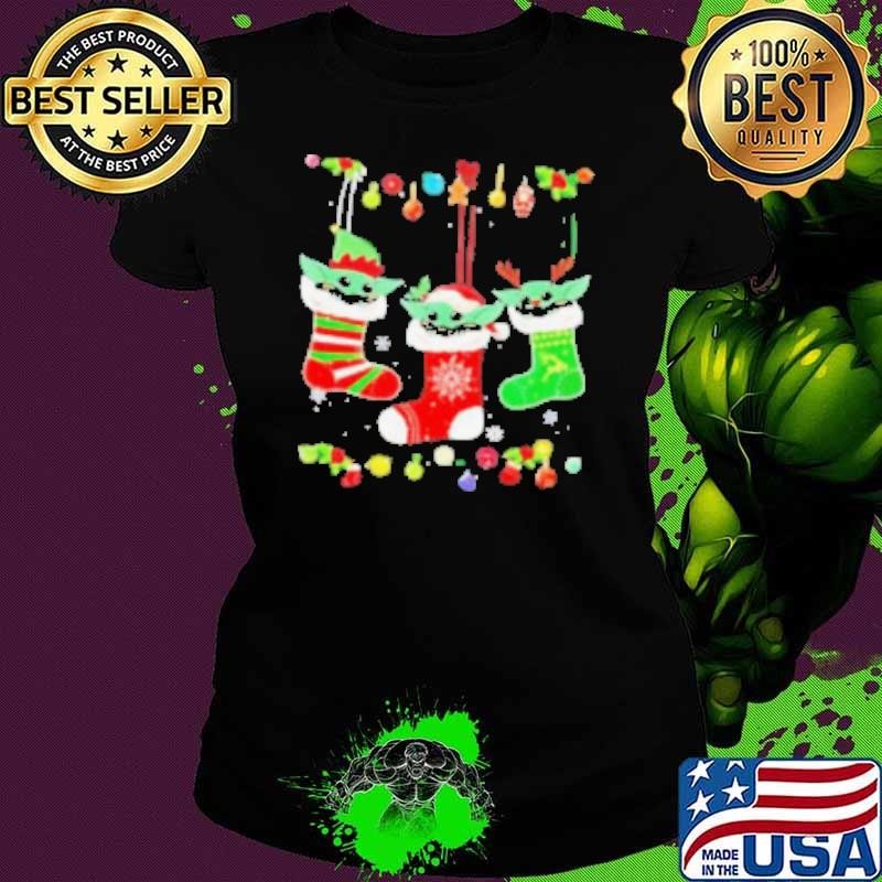 Grogu stockings Merry Christmas shirt
