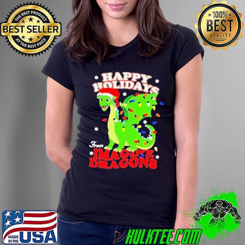 Happy Holiday to Imagine Dragons Christmas Ladies Tee