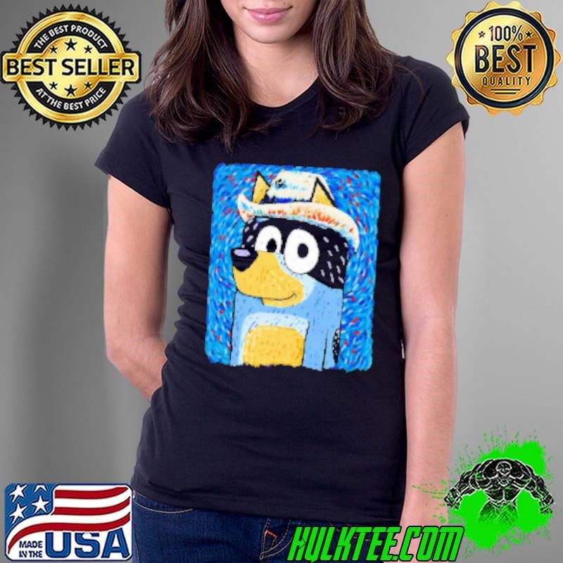 Heeler family X Van Gogh's Bandit Van Dogh art style Ladies Tee