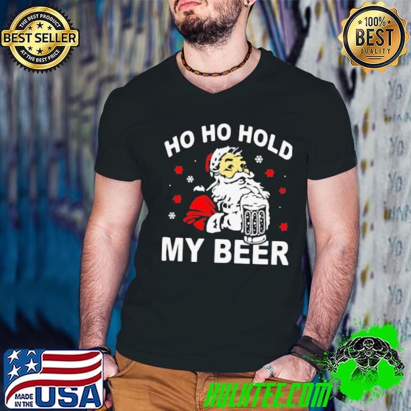 Ho Ho Hold My Beer Christmas Xmas Guys V Neck