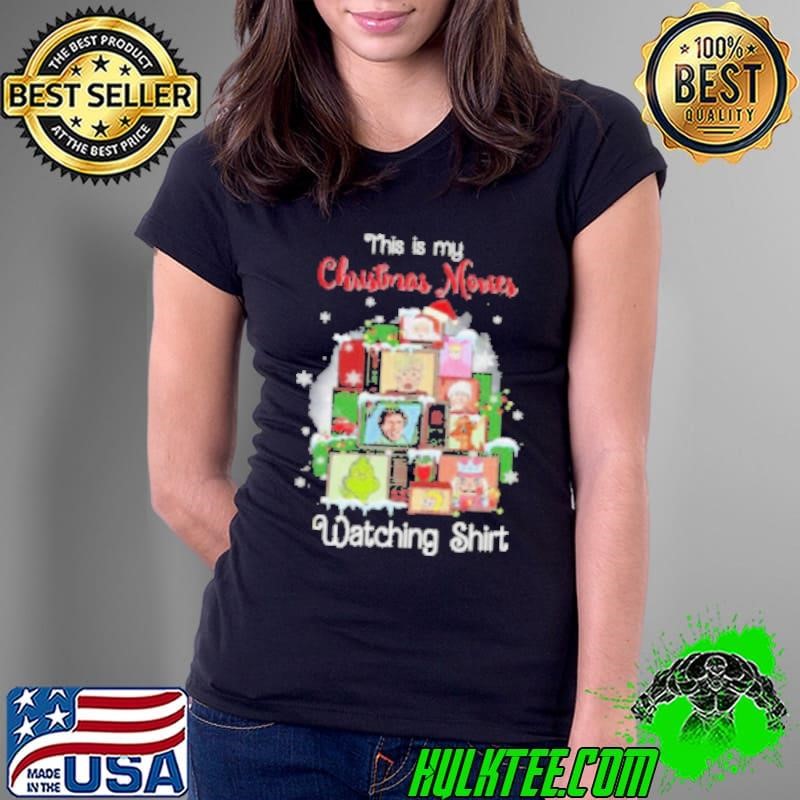 Home Alone Grinch Elf This Is My Christmas Movies Watching 2024 Shirt