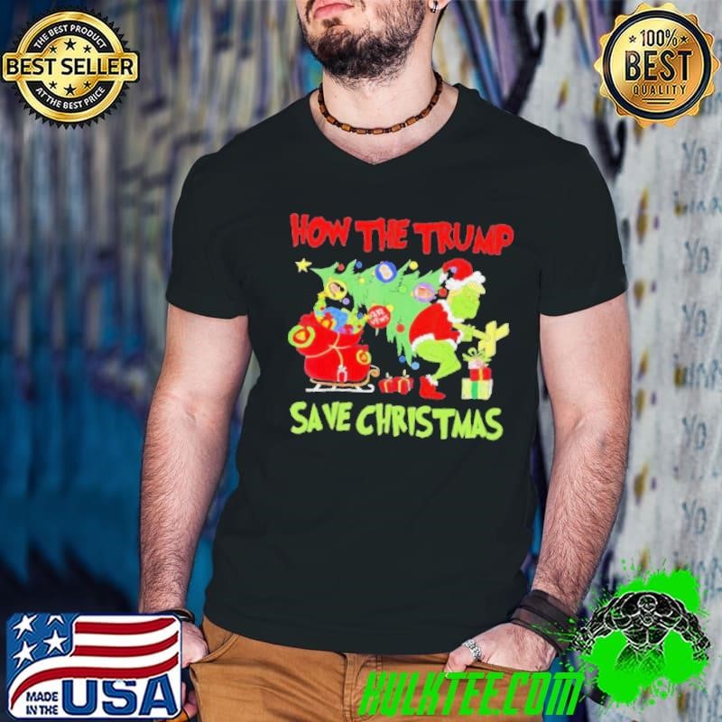 How The Trump Saved Christmas Guys V Neck