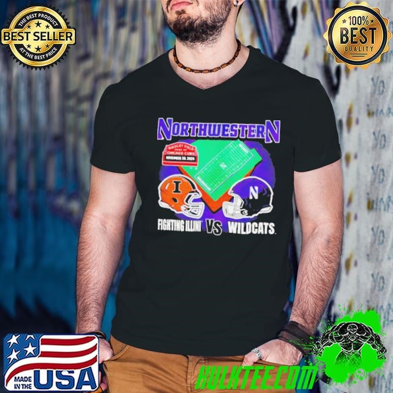 Illinois Fighting Illini vs Northwestern Wildcats Wrigley Field home of Chicago Cubs shirt