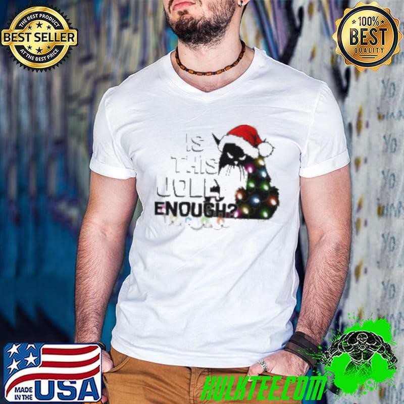 Is This Jolly Enough Cat Christmas Guys V Neck