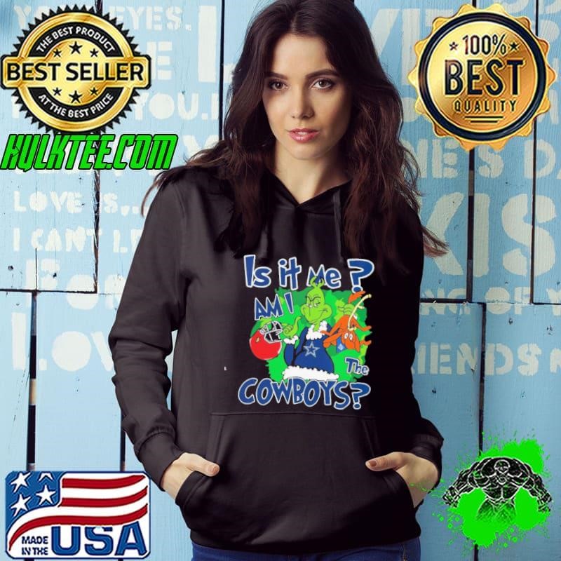 It Me Am I The Cowboys Football Christmas Party Grinchy Hoodie