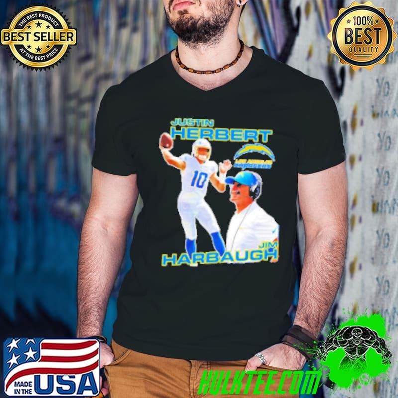 Justin Herbert Jim Harbaugh Los Angeles Chargers Shirt