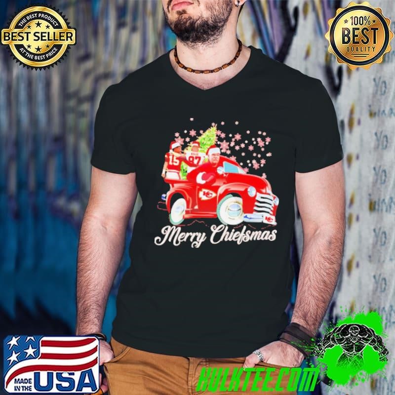 KC Chiefs the 12 days of Chiefsmas and a SB victory Christmas shirt
