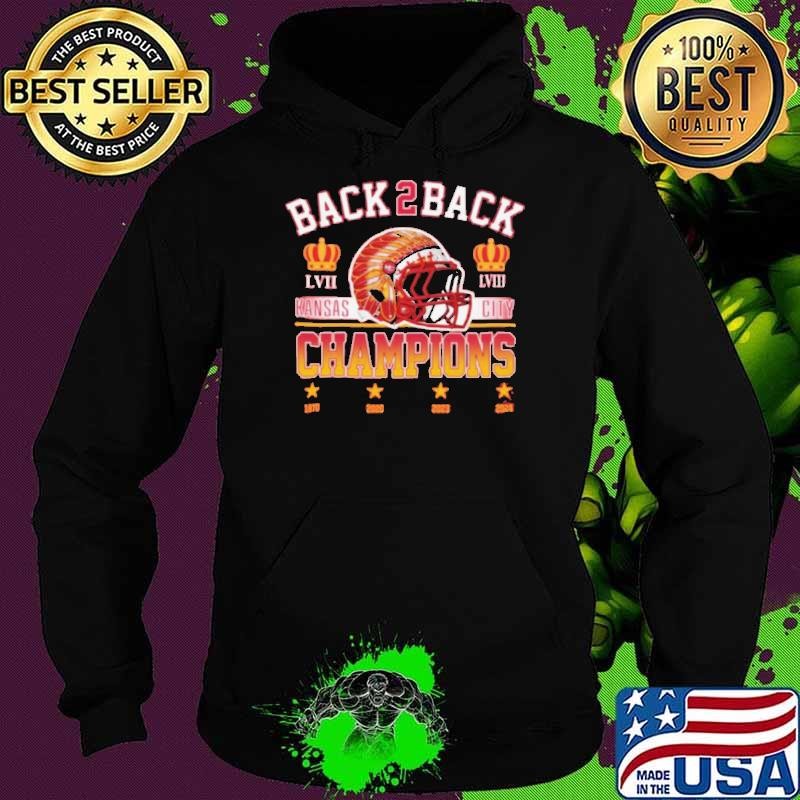 Kansas City Chiefs Back 2 Back Champions 1970 2020 2023 2024 NFL t shirt