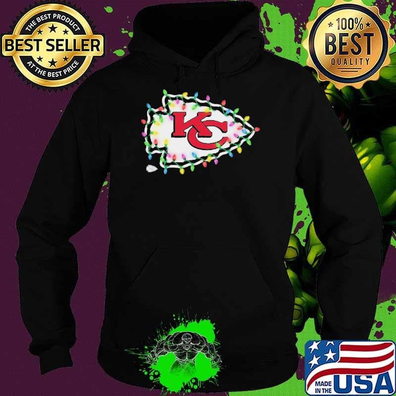 Kansas City Chiefs Primary Logo Holiday Lights Shirt