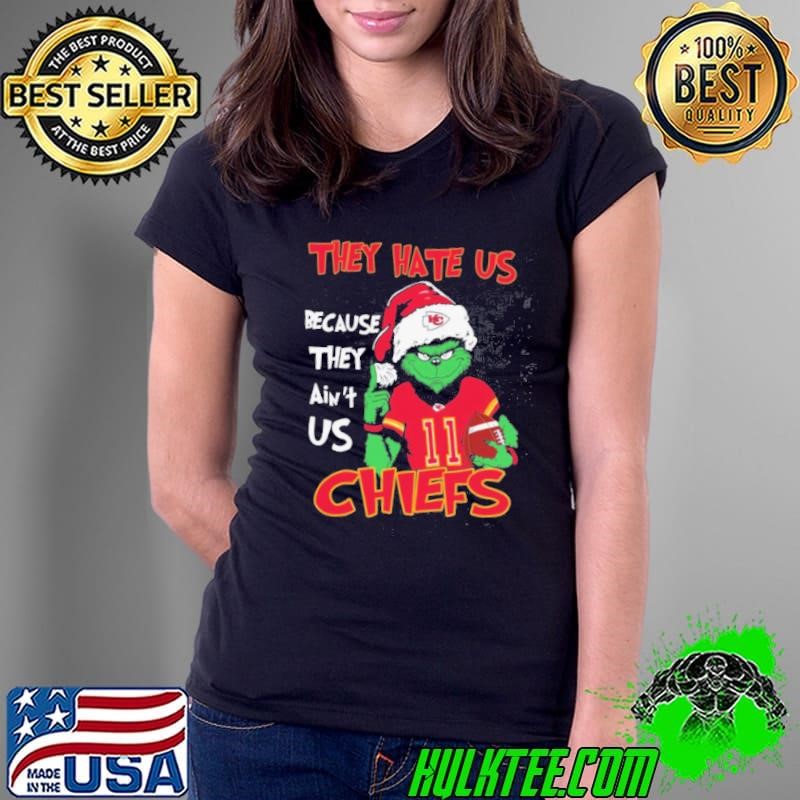 Kansas City Christmas They Hate Us Because They Ain’t Us Chiefs Ladies Tee