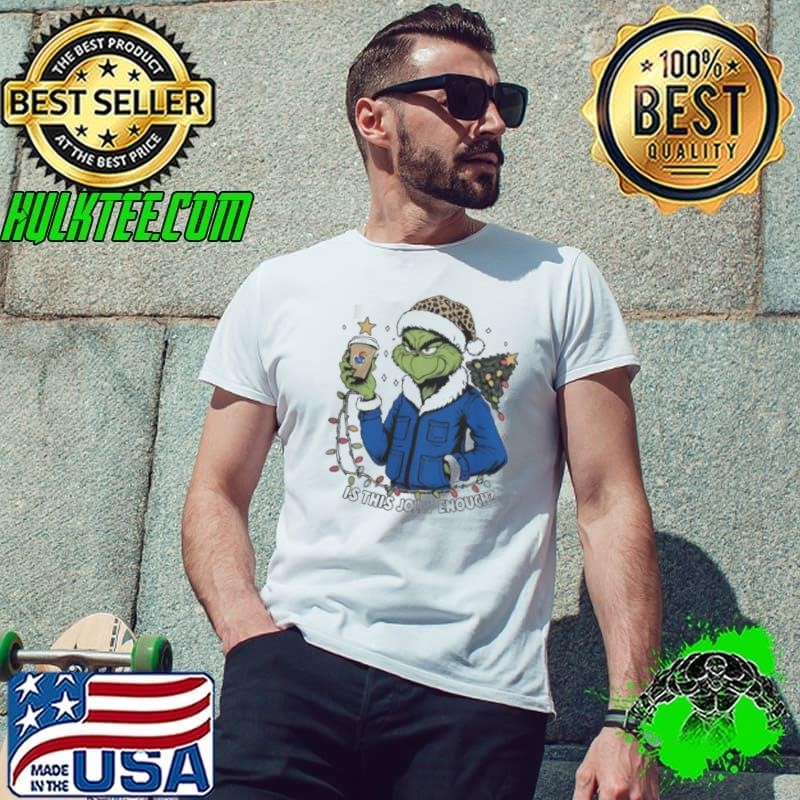 Kansas Jayhawks x Santa Grinch Is This Jolly Enough Merry Christmas Shirt