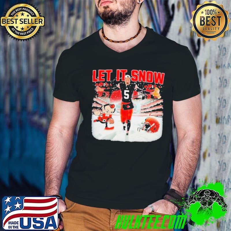 LET IT SNOW Cleveland Browns Defeated Pittsburgh Steelers Shirt