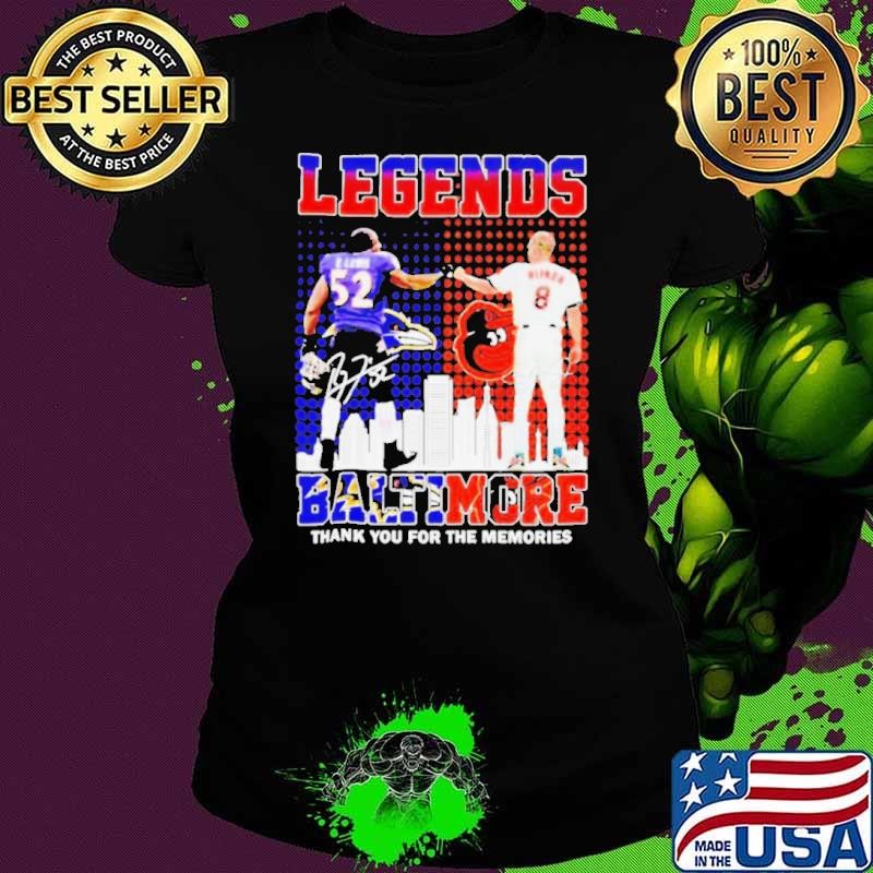 Legends Baltimore – Orioles x Ravens Thank You For The Memories Shirt