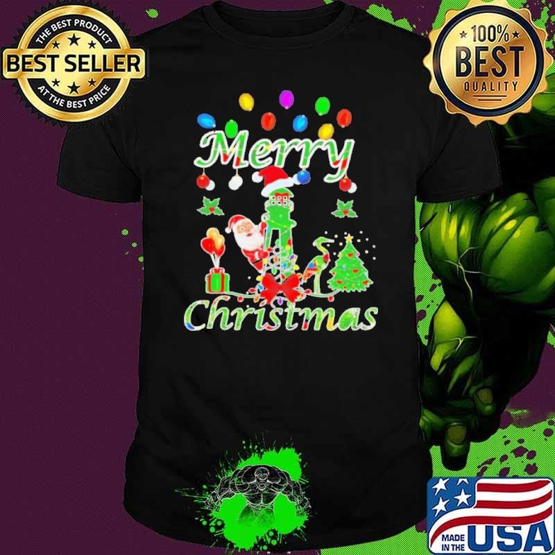 Lighthouse Christmas Santa shirt