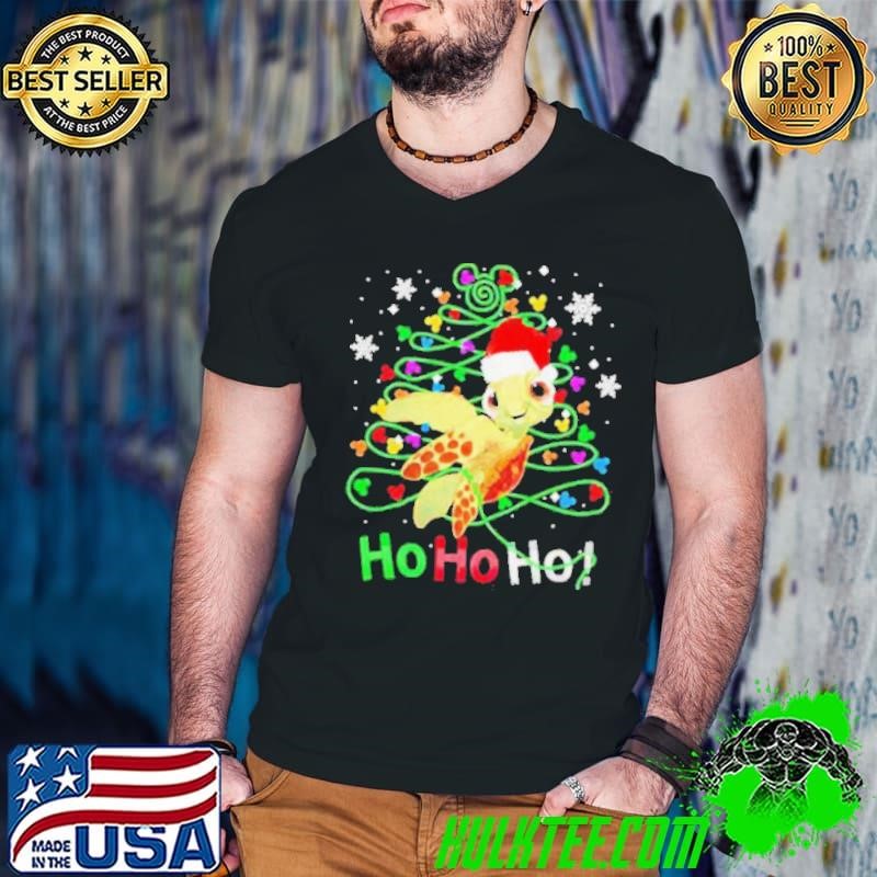 Limited Turtle Ho Ho Ho Pine Tree Christmas 2024 Guys V Neck