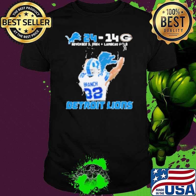 Lions 24 – 14 Packers Branch Double Bird St. Brown Headstand Shirt