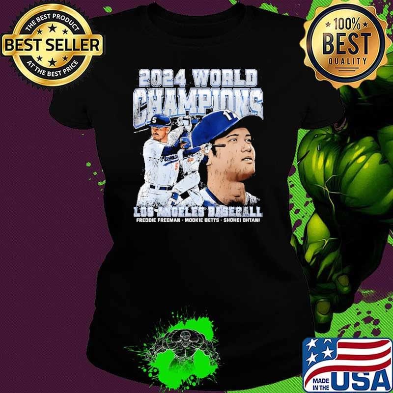 Los Angeles Baseball 2024 World Champions Ohtani Freeman Betts Shirt