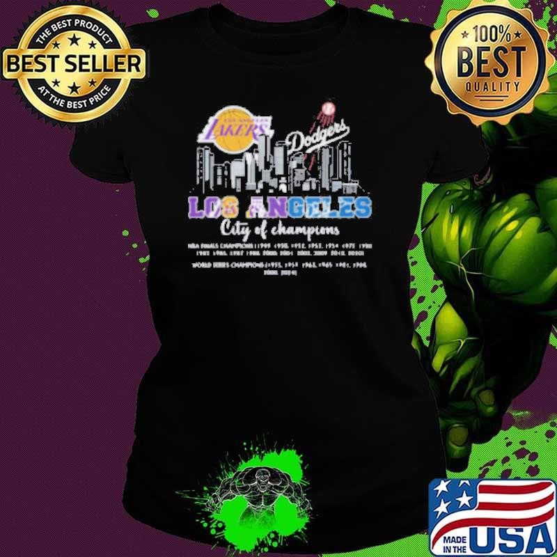 Los Angeles City Of Champions Los Angeles Lakers X Los Angeles Dodgers Shirt