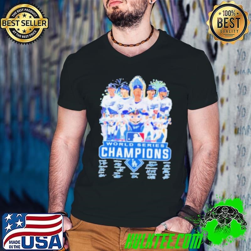 Los Angeles Dodgers 2024 MLB Champions Celebrate The Win In Style Signatures Shirt