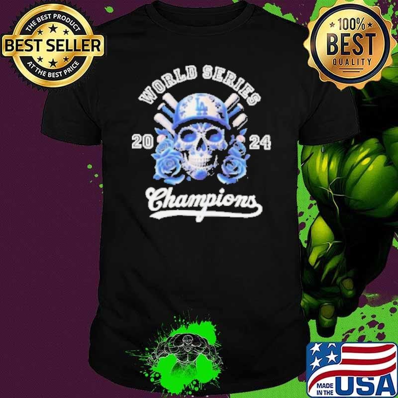 Los Angeles Dodgers Skull World Series Champions 2024 Unisex