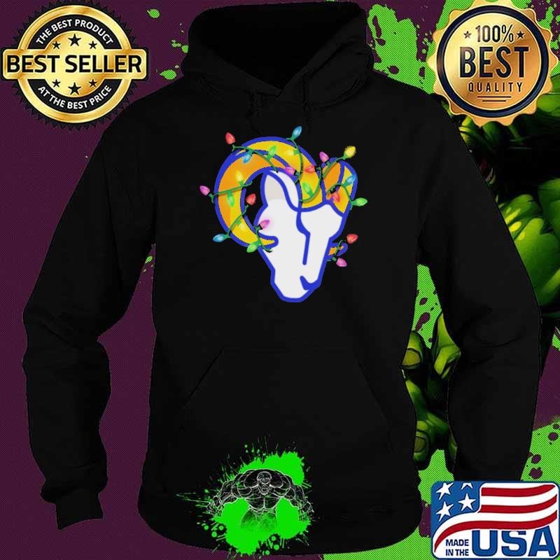 Los Angeles Rams Primary Logo Holiday Lights Shirt