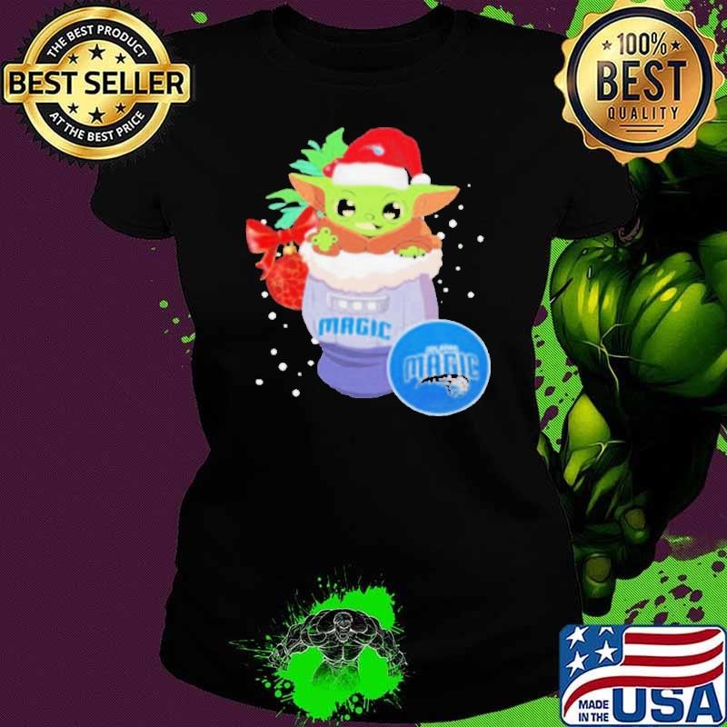 Magic Christmas Baby Yoda Star Wars NBA shirt