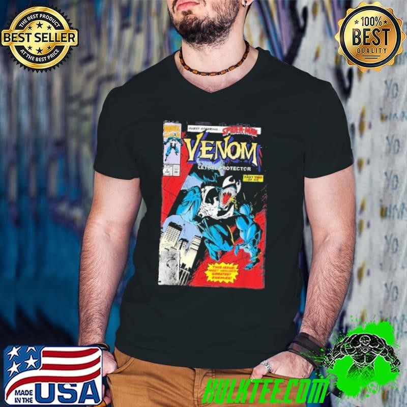 Marvel Venom Lethal Protector Retro Comic Graphic Shirt