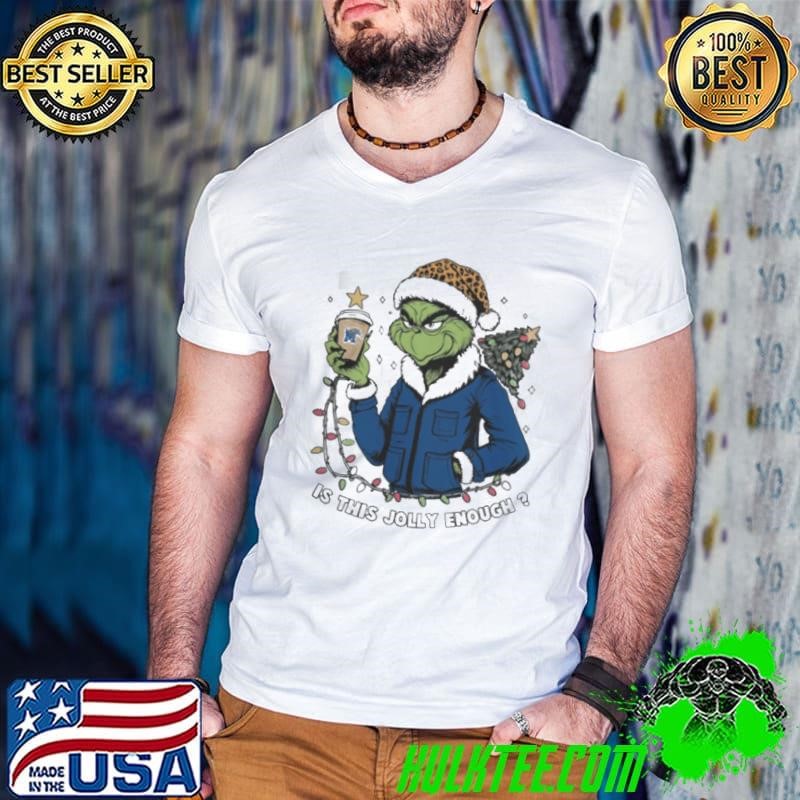 Memphis Tigers x Santa Grinch Is This Jolly Enough Merry Christmas Guys V Neck