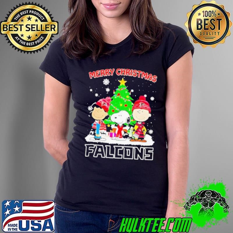 Merry Christmas Atlanta Falcons X Peanuts characters 2024 shirt