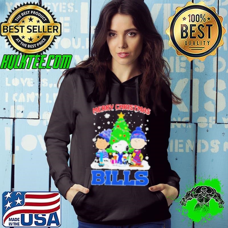 Merry Christmas Buffalo Bills X Peanuts And Friends Hoodie
