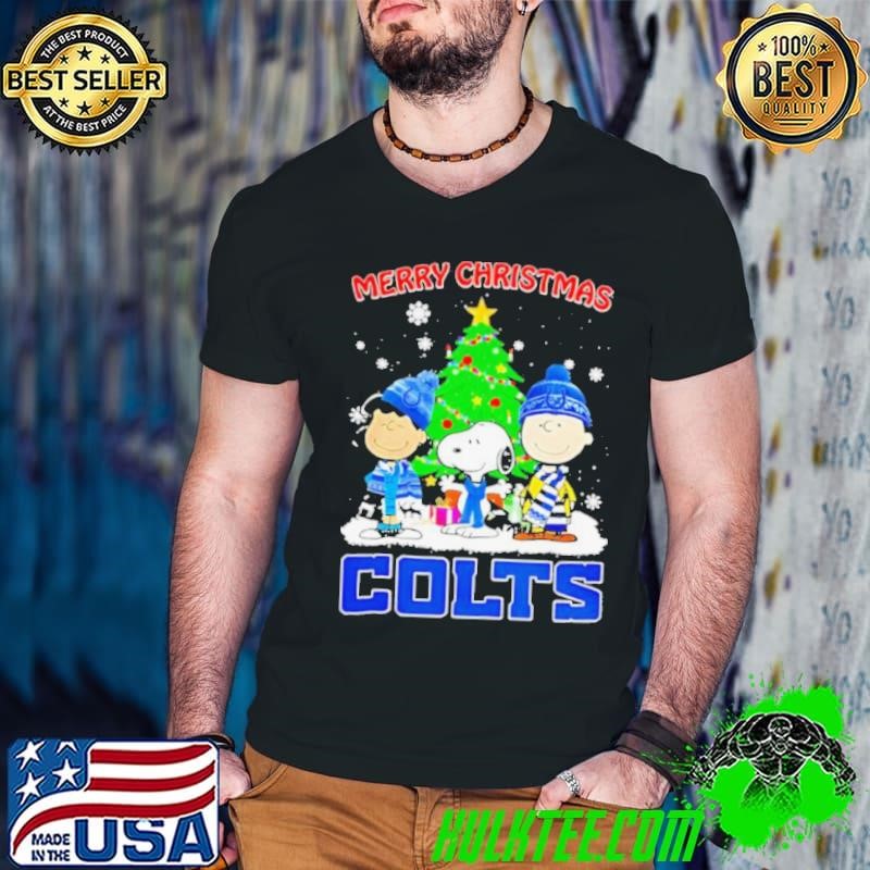 Merry Christmas Indianapolis Colts X Peanuts characters 2024 Guys V Neck