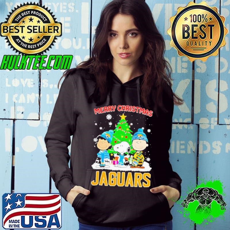 Merry Christmas Jacksonville Jaguars X Peanuts characters 2024 Hoodie