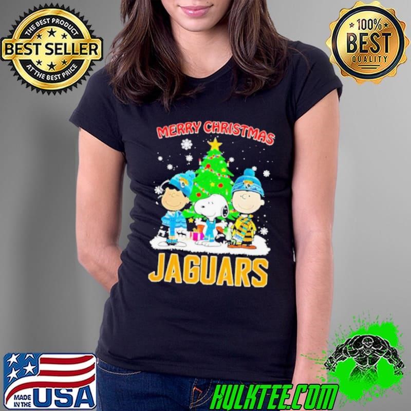 Merry Christmas Jacksonville Jaguars X Peanuts characters 2024 shirt