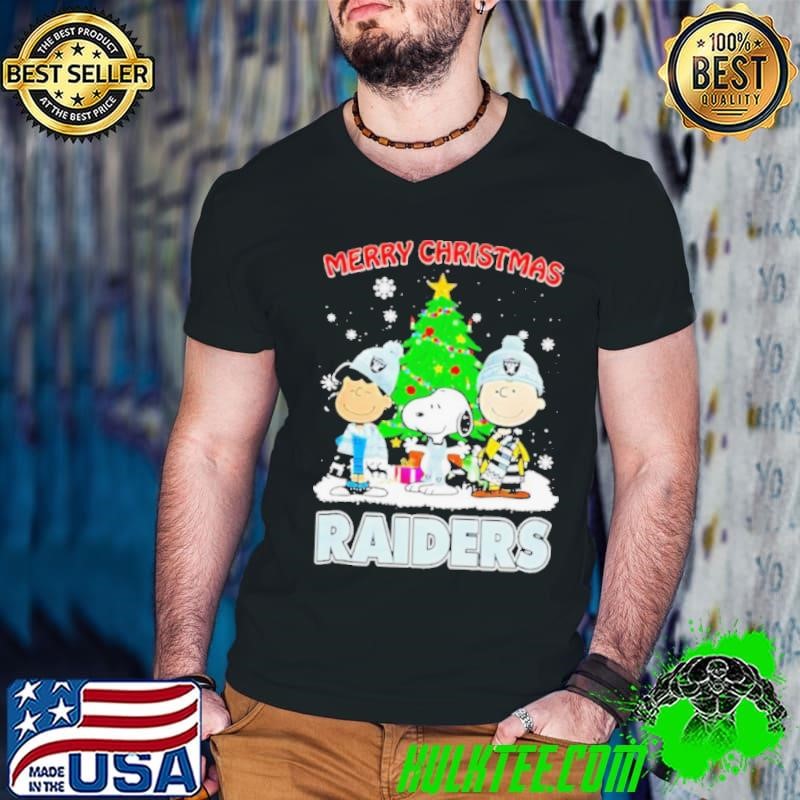 Merry Christmas Las Vegas Raiders X Peanuts characters 2024 shirt