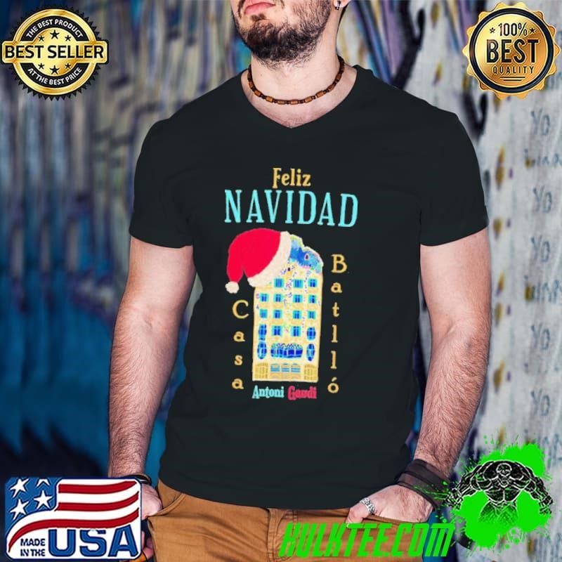 Merry Christmas feliz navidad casa batllo antonI gaudI shirt