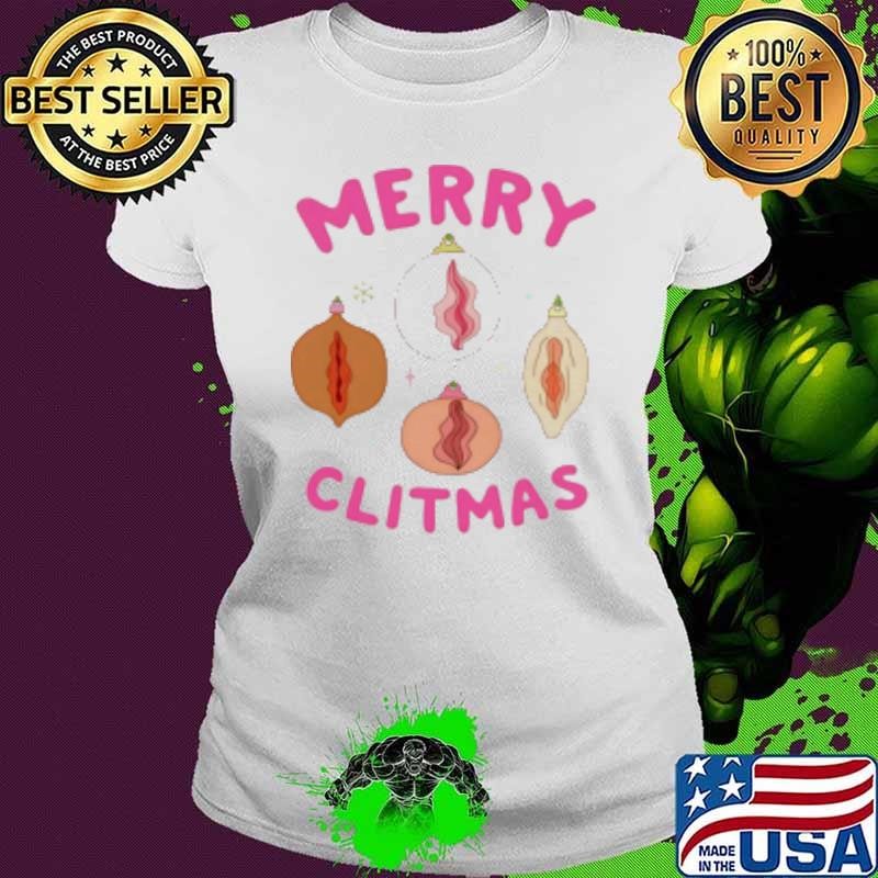 Merry Clitmas Christmas Ladies tee