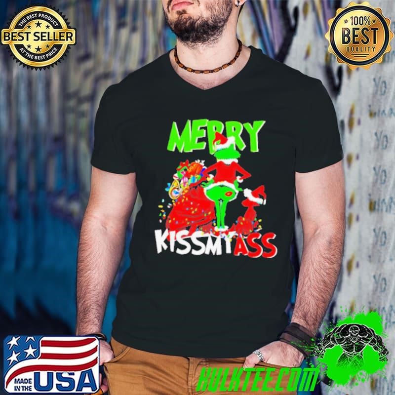 Merry Kissmyass Grinch Christmas vintage shirt