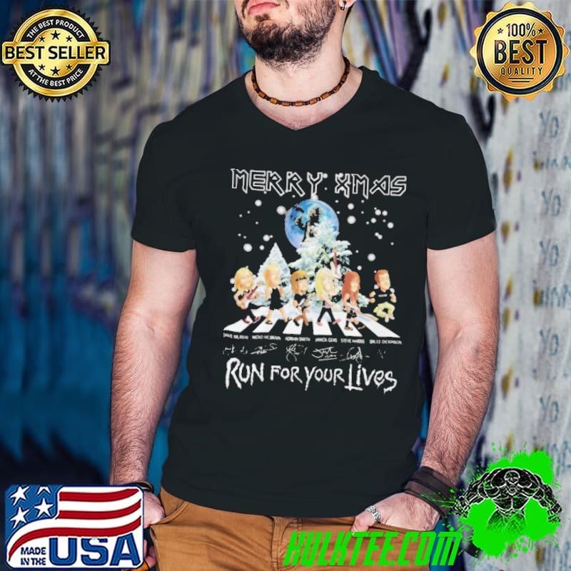 Merry xmas run for your lives christmas Guys V Neck
