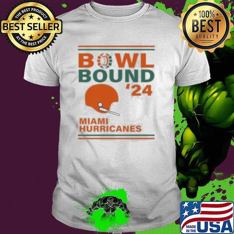 Miami Hurricanes 2024 Bowl Bound Helmet Shirt