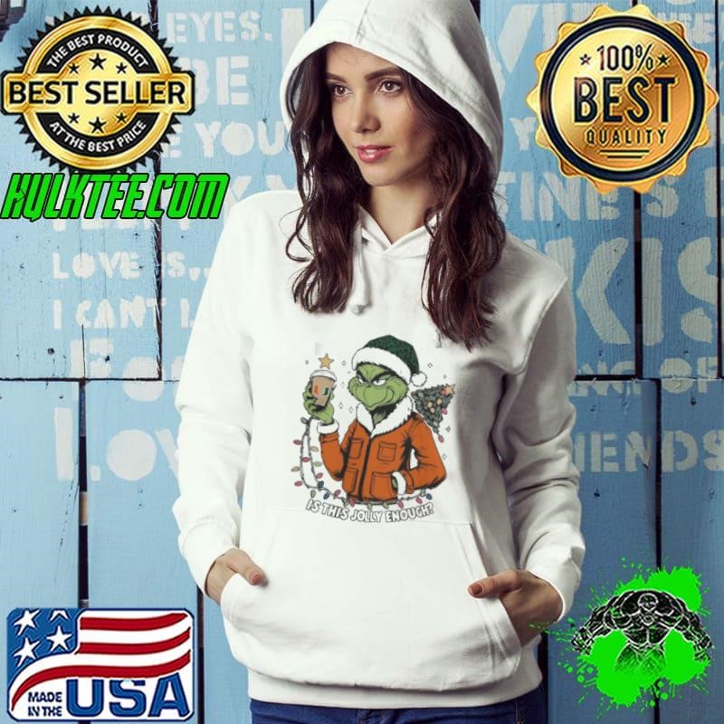 Miami Hurricanes x Santa Grinch Is This Jolly Enough Merry Christmas Hoodie