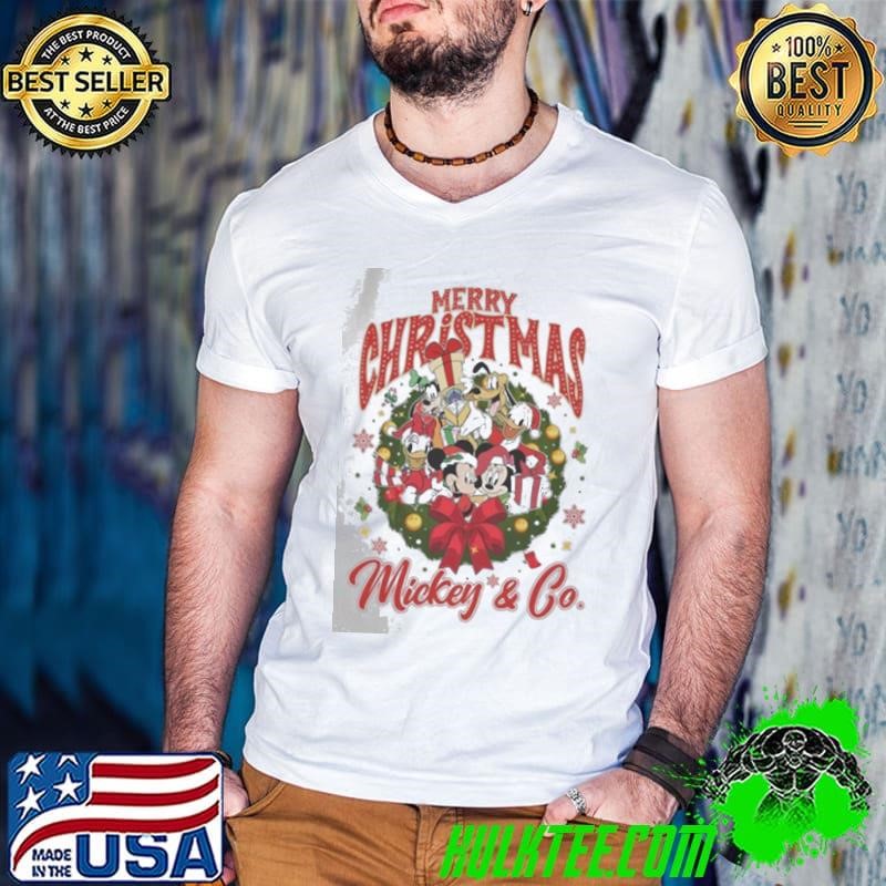 Mickey And Friends Merry Christmas Mickey And Co Shirt