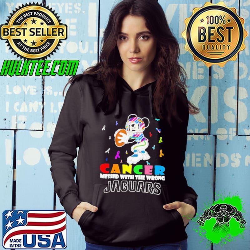 Mickey Cancer messed with wrong Jacksonville Jaguars Hoodie