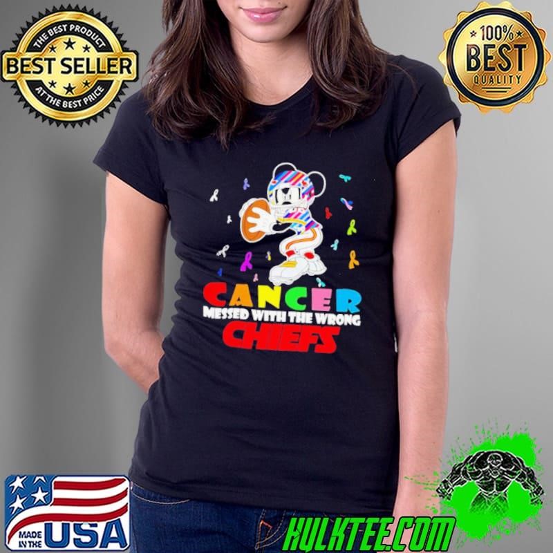 Mickey Cancer messed with wrong Kansas City Chiefs Ladies Tee