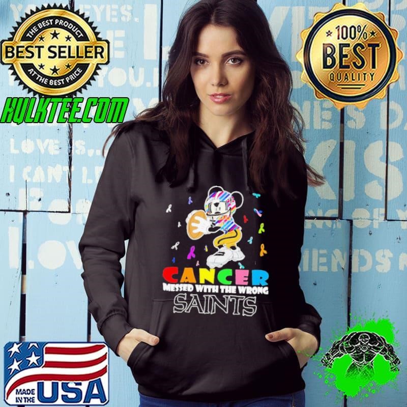Mickey Cancer messed with wrong New Orleans Saints Hoodie