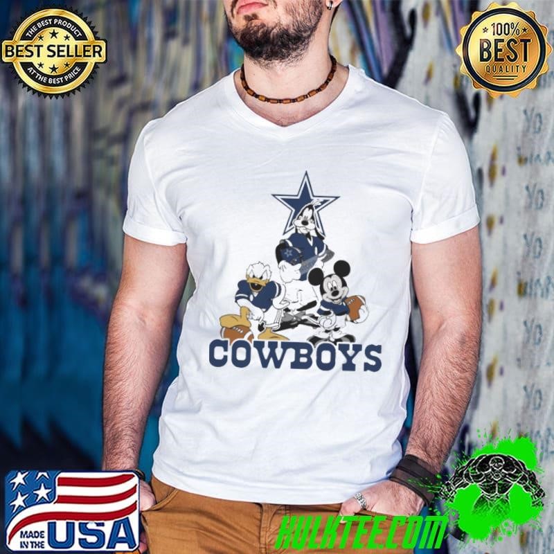 Mickey, Pluto, Donald Dallas Cowboys Shirt